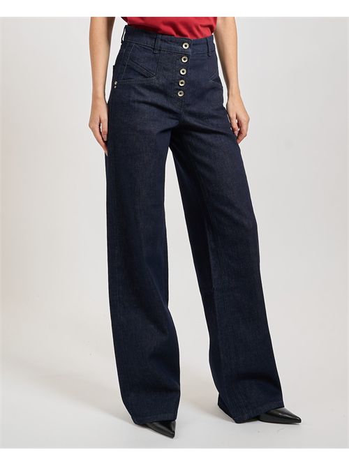 Jeans a palazzo per donna Patrizia Pepe con bottoni PATRIZIA PEPE | 8P0719-D113CA74